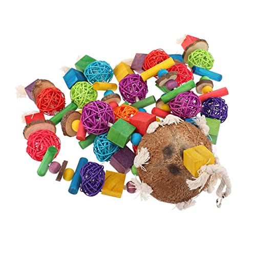 SEWOART 1 Stück Papagei Papageienspielzeug Ara Vogel Hängendes Bausatz Käfig Für Nymphensittiche Käfige Für Papageienhängematten Wachtel Kokosnussschale SEWOART 1 Stück Papagei Papageienspielzeug Ara Vogel Hängendes Bausatz Käfig Für Nymphensittiche Käfige Für Papageienhängematten Wachtel Kokosnussschale von SEWOART