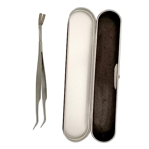 SEWOART 1 Stück Pinzette The Animal Animals hundebar animarus Tierpflege catier Werkzeug Clip für Haustier Haustierclip Zeckenentferner Clip für Hund Heimtierbedarf Rostfreier Stahl Silver von SEWOART
