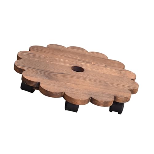 SEWOART 1 Stück Runde Abnehmbare Massive Hölzerne Blumentopfablage Mit Rollen Für Zu Hause SEWOART 1 Stück Runde Abnehmbare Massive Hölzerne Blumentopfablage Mit Rollen Für Zu Hause von SEWOART