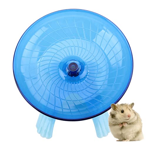 SEWOART 1 Stück Scheibe Laufen Lassen Auto Ratte Hund Rennmaus Rad Hamster Abs Frettchen Untertasse Haustier Nicht Laufende Scheibe Blue von SEWOART
