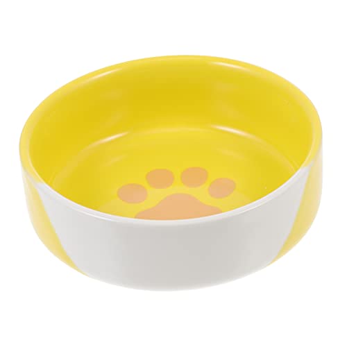 SEWOART 1 Stück Trinkschale Katzennapf Wasserschale Katzennäpfe Schüssel Container pet Water Bowl pet Supplies katzenfutter Haustiernapf Futternapf für Haustiere Keramik Yellow SEWOART 1 Stück Trinkschale Katzennapf Wasserschale Katzennäpfe Schüssel Container pet Water Bowl pet Supplies katzenfutter Haustiernapf Futternapf für Haustiere Keramik Yellow von SEWOART