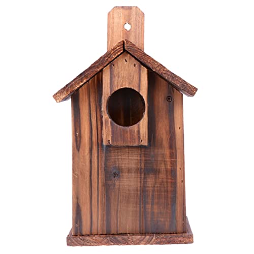 SEWOART Holz Vogelfutterhaus Für Außen Vogelhaus Vogelkäfig Mit Futterbox Vogelnest Vogelfutterkasten Für Garten Und Balkon von SEWOART