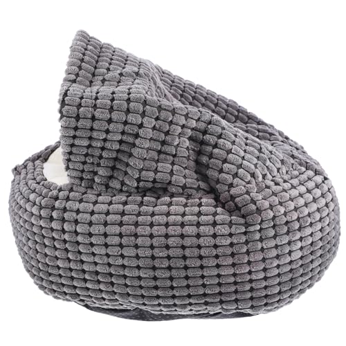 SEWOART 1 Stück warmes Haustierbett Katzenhaus Selbstwärmendes Bett für Katzen Winternest für Hunde katzenbett Heimtierbedarf halbgeschlossenes Katzennest Maiswolle Grey SEWOART 1 Stück warmes Haustierbett Katzenhaus Selbstwärmendes Bett für Katzen Winternest für Hunde katzenbett Heimtierbedarf halbgeschlossenes Katzennest Maiswolle Grey von SEWOART