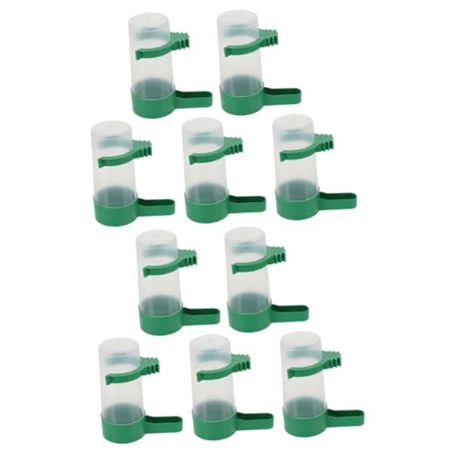 SEWOART 10 STK Vogeltrinkbrunnen Automatische Vogeltränke Vogelfütterer Wasserspender Taube Wassertrinker Vogeltränke Für Käfig Vogel Wassertrinker Wasserbrunnen Für Vogel Plastik von SEWOART