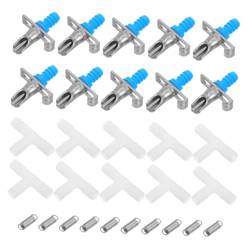 SEWOART Metall-tränke 10 Sets Doppeltes Automatisches Bewässerungssystem Für Robustes Und Leicht Zu Reinigendes SEWOART Metall-tränke 10 Sets Doppeltes Automatisches Bewässerungssystem Für Robustes Und Leicht Zu Reinigendes von SEWOART