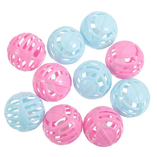 SEWOART 10stücke Katzen Spielzeug Bälle Mit Glöckchen Interaktive Katzenbälle Aus Kunststoff Indoor-Katzen Bewegung Und Spielvergnügen SEWOART 10stücke Katzen Spielzeug Bälle Mit Glöckchen Interaktive Katzenbälle Aus Kunststoff Indoor-Katzen Bewegung Und Spielvergnügen von SEWOART