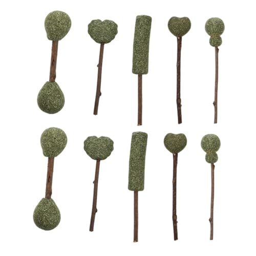 SEWOART 10 Stück Katzenminze Katzenfutter Katzenbaum Leckbares Katzenspielzeug Katzenstreu Katzen Wellness katzenpflege Catnip Toy Zahnpflegespielzeug für Kätzchen Kauspielzeug für Katzen von SEWOART
