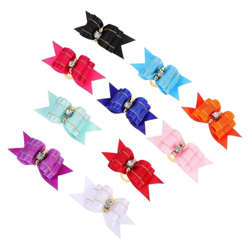 SEWOART 10 Stück Kopfbedeckung für Haustiere Hundesachen Hundemäntel Zubehör für Hundehütten Welpe Tier haarreif pet Grooming Haarschmuck Haustierbedarf Hundeschleife Haargummi Polyester SEWOART 10 Stück Kopfbedeckung für Haustiere Hundesachen Hundemäntel Zubehör für Hundehütten Welpe Tier haarreif pet Grooming Haarschmuck Haustierbedarf Hundeschleife Haargummi Polyester von SEWOART