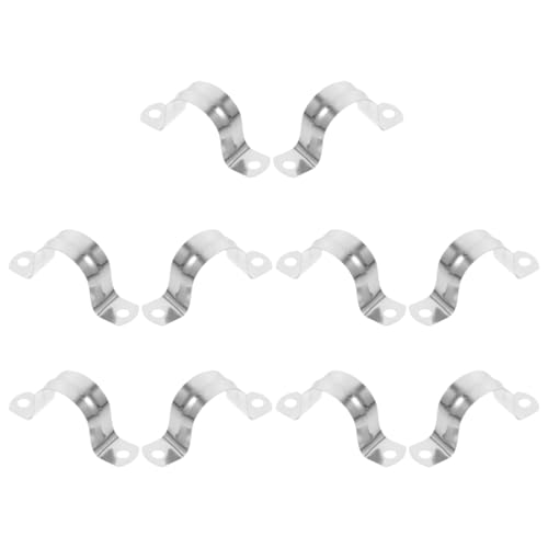 SEWOART 10 Stück Rohrschellen U Förmige Schlauchklemmen für Garten BAU und zur Befestigung von Rohren und Schläuchen Schützende und Langlebige Clips von SEWOART