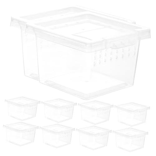 SEWOART Transparente Reptilien-futterbox Kunststoff-Terrarium Durchsichtige Reptilien-Box Kleine Futterbox Für Spinnen Skorpione Eidechsen Frösche Chamäleons Geckos Gottesanbeterinnen SEWOART Transparente Reptilien-futterbox Kunststoff-Terrarium Durchsichtige Reptilien-Box Kleine Futterbox Für Spinnen Skorpione Eidechsen Frösche Chamäleons Geckos Gottesanbeterinnen von SEWOART