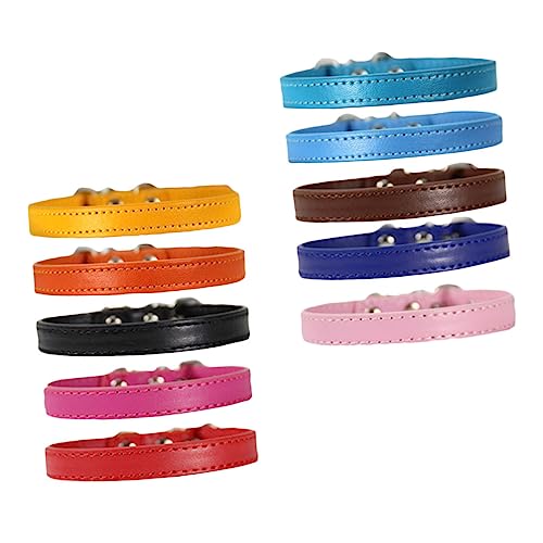 SEWOART Hundehalsband Aus Pu-Material Dekoratives Haustierzubehör Atmungsaktiv Design Geeignet Für Hunde Und Katzen Haltbare Verarbeitung von SEWOART