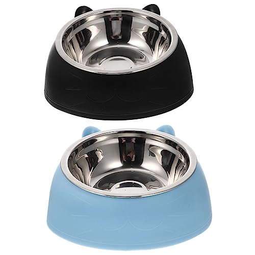 SEWOART 200 Ml Edelstahl-katzennapf Futternapf Für Haustiere Automatische Tränke Hundenapf Katzenwassernapf – Hundenapf 2 Stück von SEWOART