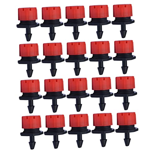 SEWOART 100Stücke Einstellbare Bewässerungsdüsen Micro Tröpfchen Für Effiziente Gartenbewässerung Rot Und Bewässerungssystem Für Pflanzen Und Gemüse von SEWOART