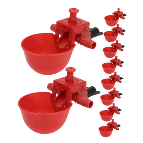 SEWOART 10Stücke Teiliges Geflügeltrinker mit Automatischem Wassersystem Einstellbare Wassermenge für Hühner Tauben und Andere Praktische Trinkschalen für Vogelhaltung SEWOART 10Stücke Teiliges Geflügeltrinker mit Automatischem Wassersystem Einstellbare Wassermenge für Hühner Tauben und Andere Praktische Trinkschalen für Vogelhaltung von SEWOART