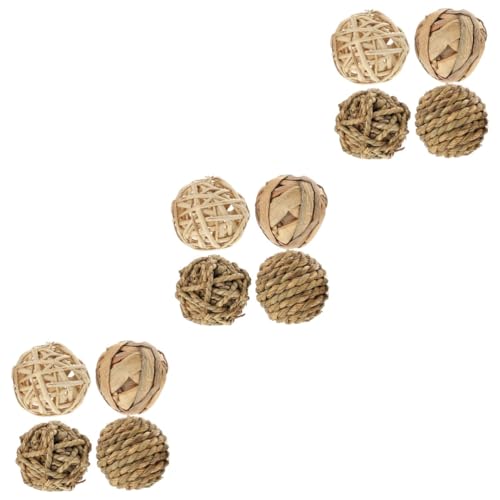 SEWOART 12 STK Hasengras Ball Grasbällchen kauen Hamsterspielzeug Kauspielzeug für Vögel Rattankugel Hamster Spielzeug Hasen Spielzeug Häschen Spielzeug Vögel beissen Spielzeug Stroh SEWOART 12 STK Hasengras Ball Grasbällchen kauen Hamsterspielzeug Kauspielzeug für Vögel Rattankugel Hamster Spielzeug Hasen Spielzeug Häschen Spielzeug Vögel beissen Spielzeug Stroh von SEWOART