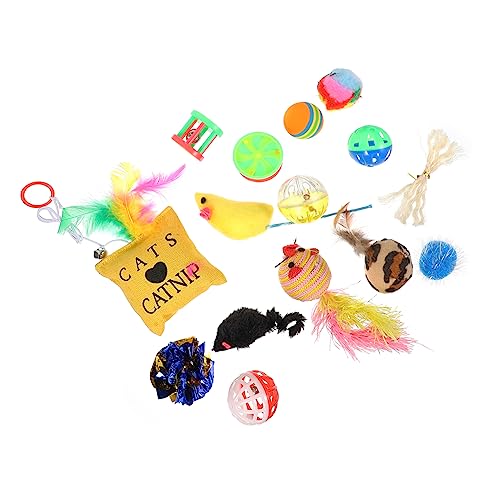 SEWOART 14 Stück Katzenspielzeug-Set interaktives katzenspielzeug Interactive cat Toy katzenspielzeig drinnen Katzenspielzeug mit Bällen Interaktive Bälle für Katzen Katze Plüschtier Stoff SEWOART 14 Stück Katzenspielzeug-Set interaktives katzenspielzeug Interactive cat Toy katzenspielzeig drinnen Katzenspielzeug mit Bällen Interaktive Bälle für Katzen Katze Plüschtier Stoff von SEWOART