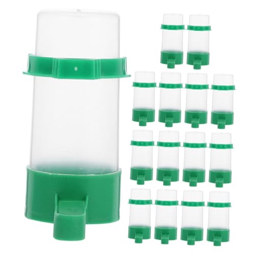 SEWOART 15 Stück Teiliges Automatisches Trinkflaschenset für Vogelkäfige Kunststoff-vogeltränke mit Auslaufsicherem Design Transparenter Futter Wasserspender Geeignet für Tauben SEWOART 15 Stück Teiliges Automatisches Trinkflaschenset für Vogelkäfige Kunststoff-vogeltränke mit Auslaufsicherem Design Transparenter Futter Wasserspender Geeignet für Tauben von SEWOART