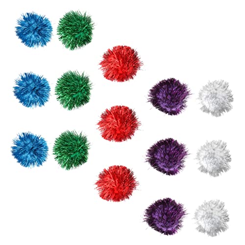SEWOART Lustiges Katzenspielzeug 15er-Pack interaktives Ballspielzeug für Katzen glitzernde Bälle zum Spielen zufällige Farbe SEWOART Lustiges Katzenspielzeug 15er-Pack interaktives Ballspielzeug für Katzen glitzernde Bälle zum Spielen zufällige Farbe von SEWOART