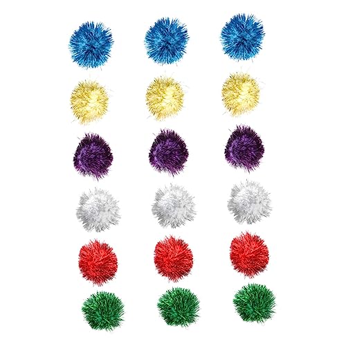 SEWOART Lametta-Bälle für Katzen 18 Stück Glitzerbälle Katzenminzenbälle für Kätzchen Heimtierbedarf Katzenspielzeug zufällige Farbe SEWOART Lametta-Bälle für Katzen 18 Stück Glitzerbälle Katzenminzenbälle für Kätzchen Heimtierbedarf Katzenspielzeug zufällige Farbe von SEWOART