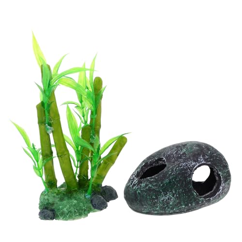 SEWOART 1Satz Aquarium Steinhöhle Aus Harz Künstliche Dekoration Für Fische Simulationsstein Versteck Für Aquarien Für Garnelen Und Andere Aquarienbewohner von SEWOART