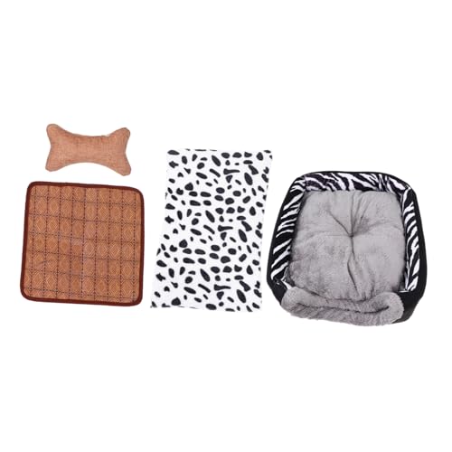 SEWOART 1Satz Foldable Pet House for Cats with Summer Mat Blanket Toy Cozy Indoor Shelter for Small Dogs and Cats SEWOART 1Satz Foldable Pet House for Cats with Summer Mat Blanket Toy Cozy Indoor Shelter for Small Dogs and Cats von SEWOART