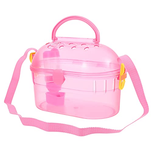 SEWOART Kleintier Transportbox Für Hamster Chinchilla-Tasche Mit Futterspender Atmungsaktiv Für Reisen Camping Und Ausflüge von SEWOART