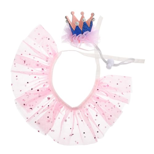 SEWOART 1Satz Katzenhalsband Mit Partyhut Wiederverwendbar Und Atmungsaktiv Design Für Katzen Fotoshootings Und Besondere Anlässe Aus Hochwertigem Gazematerial von SEWOART