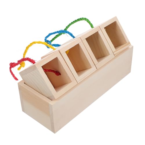SEWOART Spielzeug Für Papageien Aus Holz Futter-suchspielzeug Zur Beschäftigung Lernspielzeug Für Haustier-vögel Kreative Vogel-fütterung Zum Kaumen SEWOART Spielzeug Für Papageien Aus Holz Futter-suchspielzeug Zur Beschäftigung Lernspielzeug Für Haustier-vögel Kreative Vogel-fütterung Zum Kaumen von SEWOART