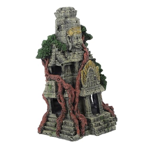 SEWOART 1Stück Aquarium Tempel Ornament Aus Harz Dekoration Für Fischtanks Sicher Für Süß Und Langlebig Und Pflegeleicht Zubehör Für Aquarienlandschaften SEWOART 1Stück Aquarium Tempel Ornament Aus Harz Dekoration Für Fischtanks Sicher Für Süß Und Langlebig Und Pflegeleicht Zubehör Für Aquarienlandschaften von SEWOART