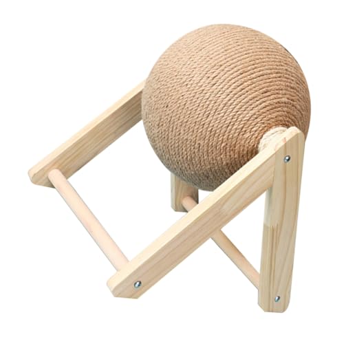 SEWOART 1 Stück Katzenkratzball Katzenhaus-Spielzeug Kätzchenspielzeug Aus Massivholz Und Sisalseil Langlebig Und Recycelbar Für Katzen Und Kätzchen SEWOART 1 Stück Katzenkratzball Katzenhaus-Spielzeug Kätzchenspielzeug Aus Massivholz Und Sisalseil Langlebig Und Recycelbar Für Katzen Und Kätzchen von SEWOART