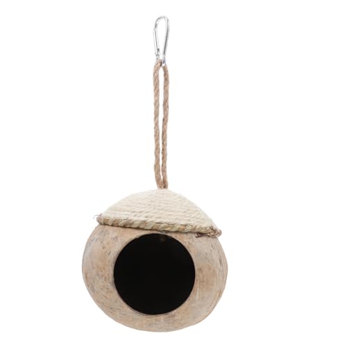 SEWOART 1pc Gemütliche Wellensittich Nistkästen Natürliche Kokosnussschale Vogelhaus Komfortables Haustiernest Für Vögel SEWOART 1pc Gemütliche Wellensittich Nistkästen Natürliche Kokosnussschale Vogelhaus Komfortables Haustiernest Für Vögel von SEWOART