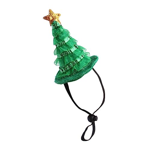 SEWOART 1Stück Weihnachtsbaum Haustierhut Für Katzen Weihnachtsbaum Kappe Leichtes Und Bequemes Design Für Festlichkeiten Und Partys Perfektes von SEWOART