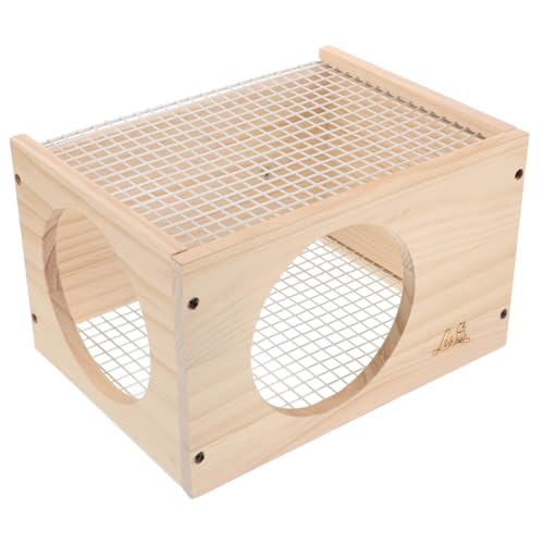 SEWOART Hölzernes Hamsterhaus-Nest Für Haustier-Spielzeug Versteck Tunnel von SEWOART