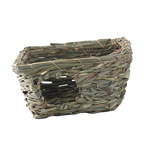 SEWOART Handgewebtes Nest Aus Schilfgras Natürliche Kaninchenhütte Komfortables Haustierhaus Für Kleine Tiere SEWOART Handgewebtes Nest Aus Schilfgras Natürliche Kaninchenhütte Komfortables Haustierhaus Für Kleine Tiere von SEWOART