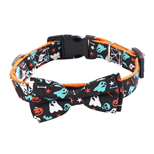 SEWOART 1stk Haustierhalsband Kürbis Hundehalsband Katze Fliege Halsband Mit Schleife Für Haustiere Fliege Für Haustiere Kätzchen-Nylon-Halsband Kragen Abs Halloween Stoff Haustierzubehör von SEWOART