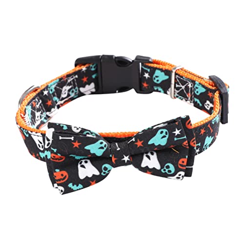 SEWOART 1pc Bow-Knot Katze Hund Halsband Halloween Pet Supplies für Halloween Black Ghost S von SEWOART