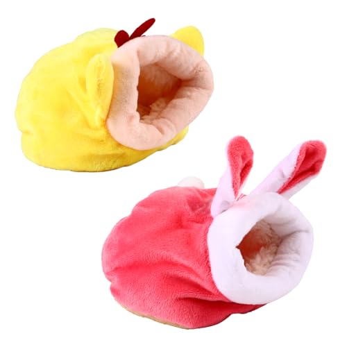 SEWOART Meerschweinchen Bett Höhle Nest Haustier Zubehör Warmes Kleintiernest Fleece Bett Haustierzubehör Meerschweinchen Versteck Schlafplatz von SEWOART