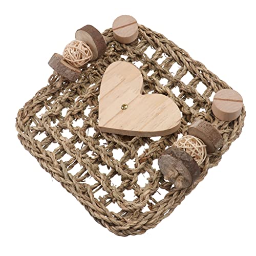 SEWOART 2 Stücke Dauerhafte Spielzeug Meerschweinchen Käfig Matte Bunny Chinchilla Haustier Bett Eichhörnchen Käfig Gras Sicher Kauen Matte von SEWOART
