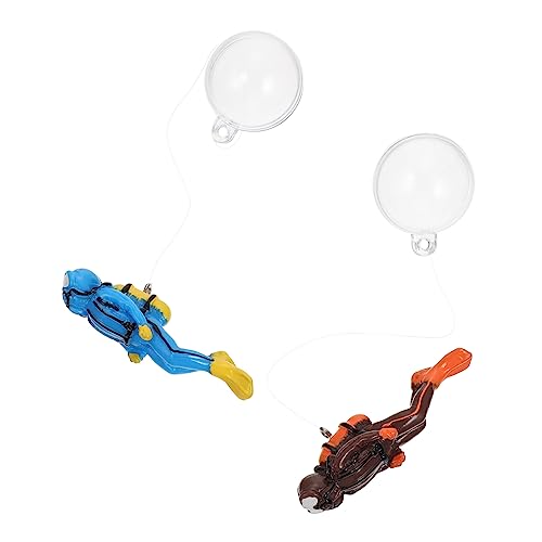 SEWOART 2 Sätze Aquarium schwimmende Dekoration Tauchermodelle Oberflächenskimmer-Aquarium Pflanzendekor Ornament Taucherdekor Dekorationen für Aquarien Mini schmücken untere Verzierungen von SEWOART