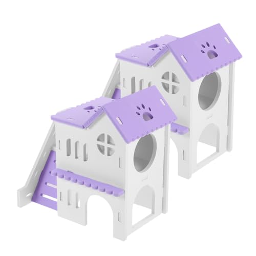 SEWOART Hamsternest im Cartoon-Stil Versteck Mehrkammer-Villa für Haustiere Rampe gemütlicher Unterschlupf SEWOART Hamsternest im Cartoon-Stil Versteck Mehrkammer-Villa für Haustiere Rampe gemütlicher Unterschlupf von SEWOART
