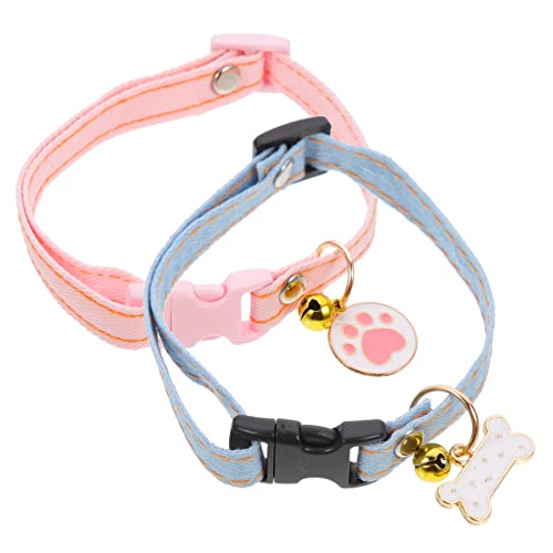 SEWOART Niedliches Katzenhalsband-Set Stilvolles Haustierhalsband Für Die Verwendung Mit Abreißbarer SEWOART Niedliches Katzenhalsband-Set Stilvolles Haustierhalsband Für Die Verwendung Mit Abreißbarer von SEWOART