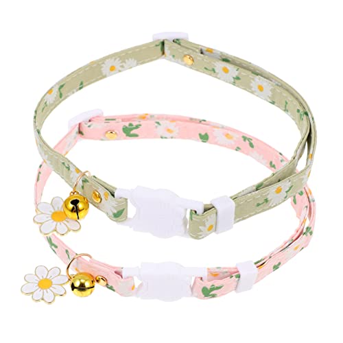 SEWOART 2 Stück Katzenhalsband Für Katzenmädchen Kätzchenhalsband Katzen-glockenhalsband Anpassbar Party-Accessoire SEWOART 2 Stück Katzenhalsband Für Katzenmädchen Kätzchenhalsband Katzen-glockenhalsband Anpassbar Party-Accessoire von SEWOART
