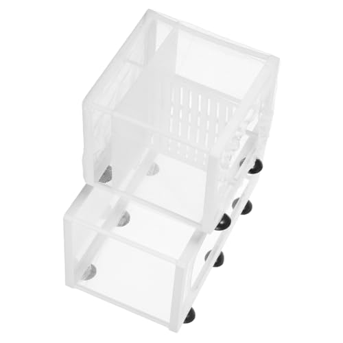 SEWOART 2 Stück Fischzuchtbox Aquarium Teilig aus Robustem Transparentem mit Feinem Netz zur Fischisolation und Brutaufzucht Einfach zu Reinigen für Guppy Garnelen und Babyfische SEWOART 2 Stück Fischzuchtbox Aquarium Teilig aus Robustem Transparentem mit Feinem Netz zur Fischisolation und Brutaufzucht Einfach zu Reinigen für Guppy Garnelen und Babyfische von SEWOART
