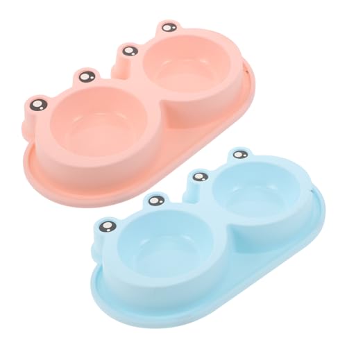 SEWOART 2 Stück Froschförmige Futternäpfe mit Wasserbarriere rutschfeste Doppelschüssel für Katzen und Hunde Erhöhte Futter Wassernäpfe für Trocken Nassfutter Antirutsch-Design Pastellrosa SEWOART 2 Stück Froschförmige Futternäpfe mit Wasserbarriere rutschfeste Doppelschüssel für Katzen und Hunde Erhöhte Futter Wassernäpfe für Trocken Nassfutter Antirutsch-Design Pastellrosa von SEWOART