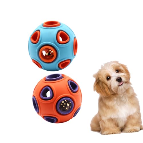 SEWOART 2 Stück Geräusch Kreativer Kauspielzeugball für Große Langlebige Gummikugeln mit Eingebautem Interaktive Trainingshilfe für Haustiere Orange SEWOART 2 Stück Geräusch Kreativer Kauspielzeugball für Große Langlebige Gummikugeln mit Eingebautem Interaktive Trainingshilfe für Haustiere Orange von SEWOART