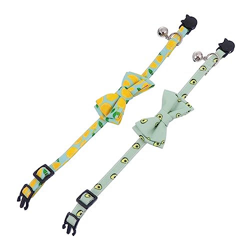 SEWOART Verstellbares Katzenhalsband Mit Obstmuster Leicht Und Atmungsaktiv Geeignet Täglichen Gebrauch 2 Stück Haustierhalsband SEWOART Verstellbares Katzenhalsband Mit Obstmuster Leicht Und Atmungsaktiv Geeignet Täglichen Gebrauch 2 Stück Haustierhalsband von SEWOART