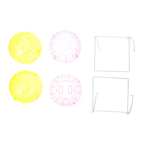 SEWOART 2 Stück Hamster Laufkugeln mit Ständer Bunte Hamster Sport Workout Bälle Multifunktionales Kleintierspielzeug für Zwerghamster Mäuse Igel und Eichhörnchen Interaktives Laufrad für von SEWOART