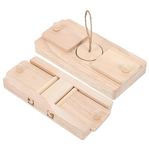 SEWOART 2 Stücke Hamster Behandeln Versteckt Spielzeug Holz Lebensmittel Verstecken Spiele Tragen-beständig Behandeln Spielzeug Papagei Versorgung von SEWOART