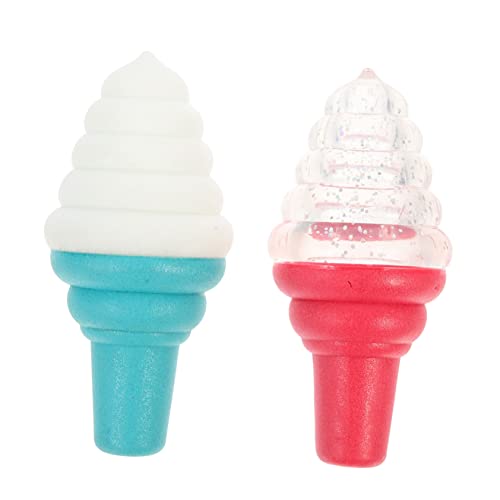 SEWOART Interaktives Hundespielzeug Mit Eiscreme- Schwimmfähig Quietschend Für Welpen Kauspielzeug Für Wasserspiele Pflege Zufällige Farbe von SEWOART
