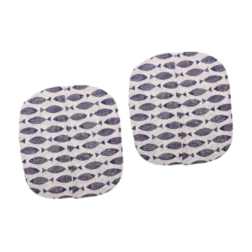 SEWOART 2stücke Door Curtain Für Selbstreinigende Katzenstreu-Box Kompatibel Mit Automatischer Katzentoilette Hält Streu Und Gerüche Eingeschlossen Charmantes Design Kleiner Fischfarbe von SEWOART